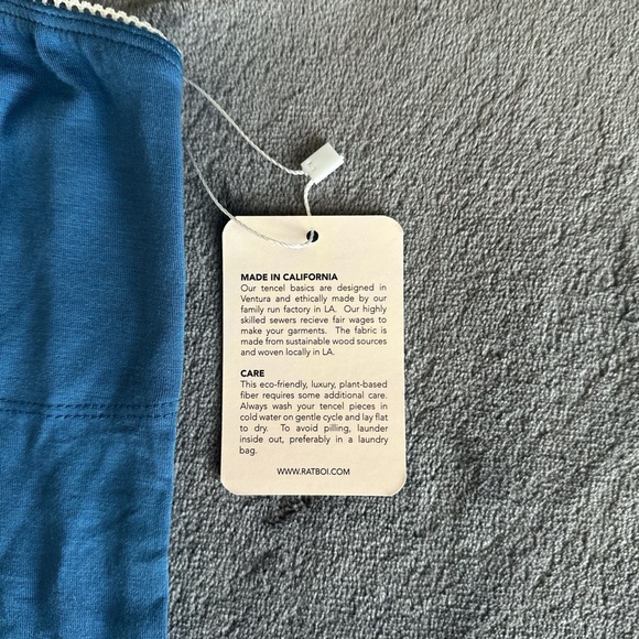 BRAND NEW Rat boi contour tube top tank in blue - Picture 3 of 5